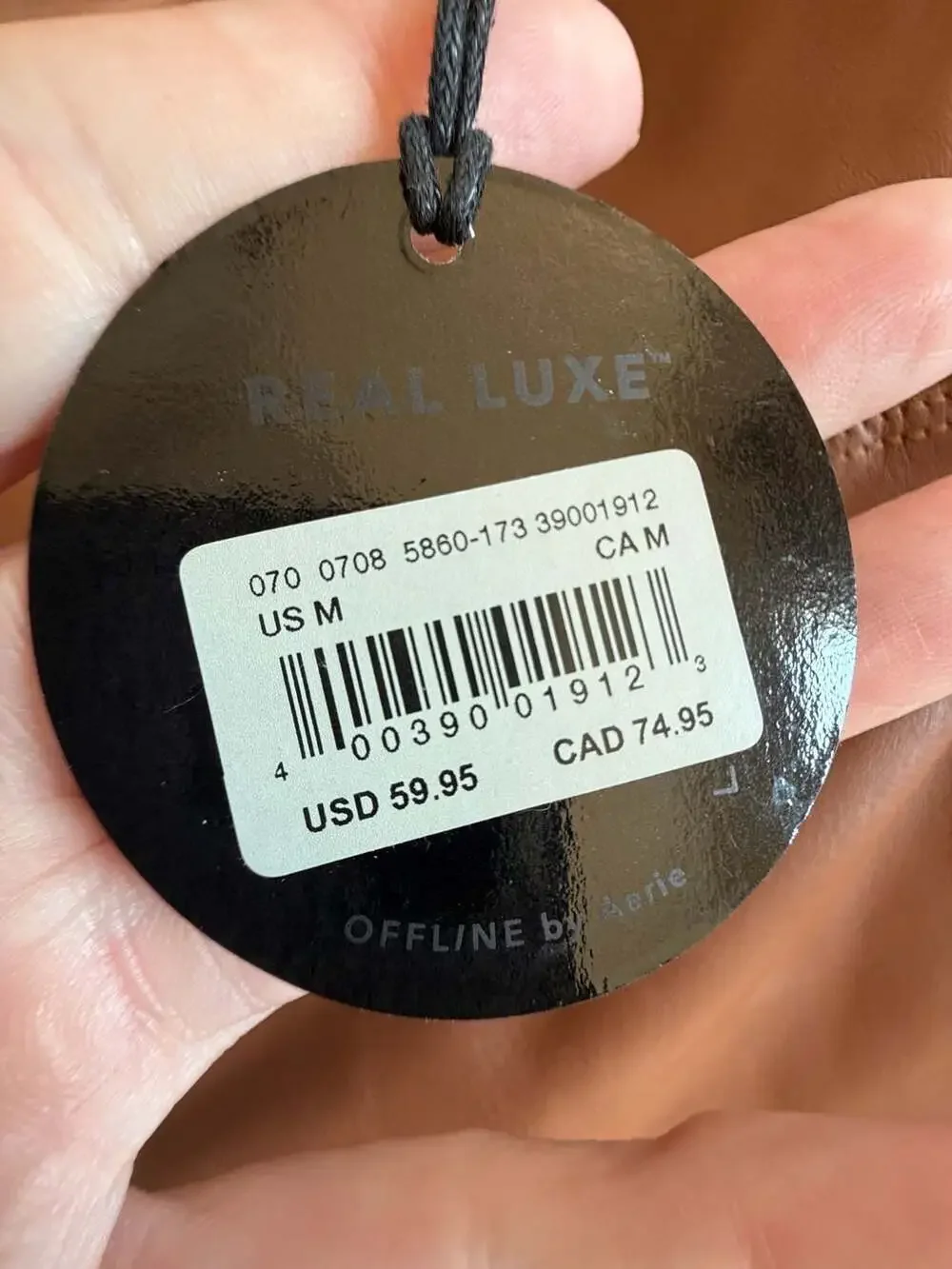 Offline by Aerie Real Luxe Hi-Rise Legging Faux Leather Brown M